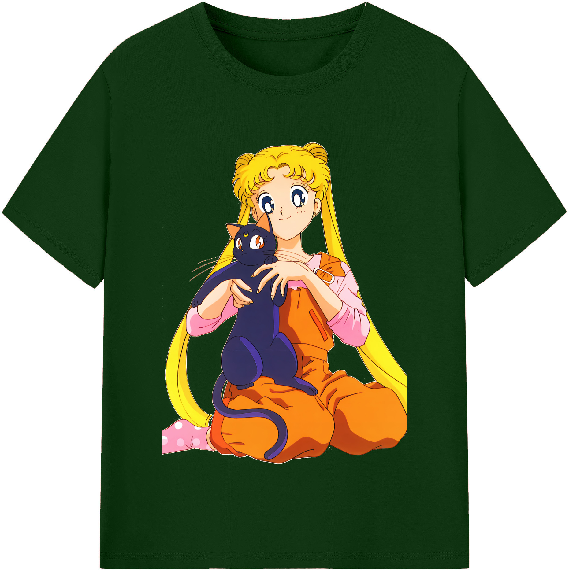 （画像用） 美少女戦士セーラームーン 愛野 美奈子 あいの みなこ Sailor Moon Aino Minako 綿100％半袖Tシャツ（フロントプリント）